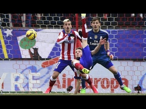 Saul Niguez Amazing Goal Atletico Madrid vs Real Madrid 2-0 (07/02/2015) HD