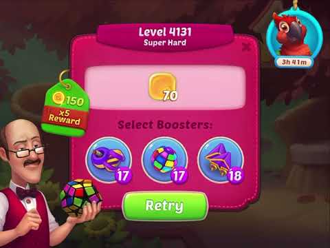Homescapes level 4131 super hard no booster