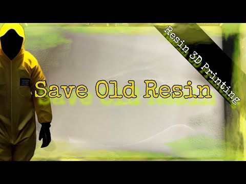 Best way to Salvage Old, Separated, Questionable 3D Printer Resin