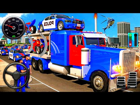 Police Bike Transport Truck Driver - Vehicles Transporter Truck Simulator 3D - Android Gameplay