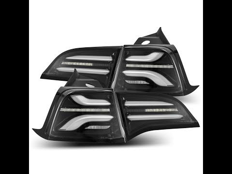 Model 3 & Y AlphaRex LED Tail Light Upgrades 1 pair 2 Styles