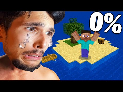 YOU HAVE A 0.001% CHANCE OF SURVIVING ON THIS MINECRAFT ISLAND!! | Youtubers Island