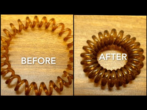 How to instantly fix your spiral or coiled hair tie