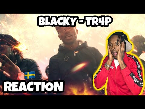 AMERICAN REACTS TO SWEDISH DRILL RAP! Blacky - Tr4p (ENGLISH LYRICS)
