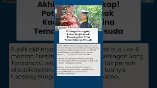 Akhirnya Terungkap, Potret Wajah Anak Erina dan Kaesang Temani Ibu Wisuda di Amerika