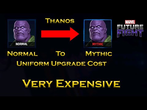 Thanos Uniform Upgrade Cost Information For Beginners - F 2 P - Marvel Future Fight