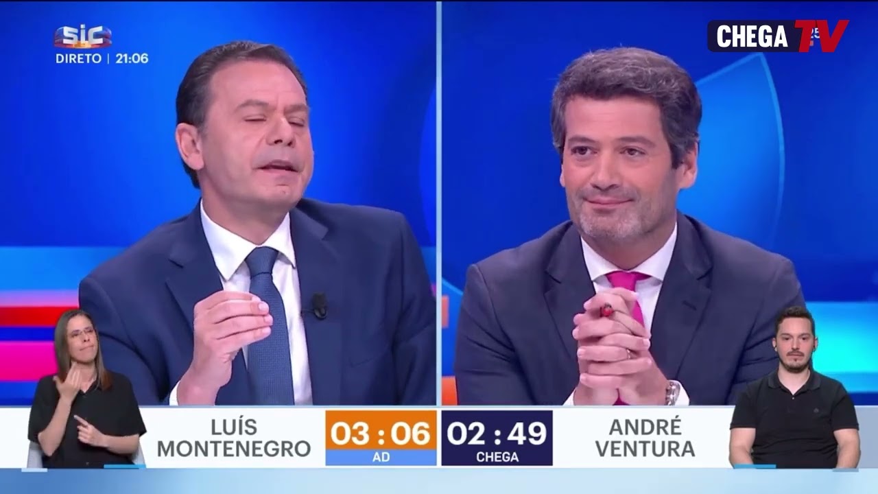 Ventura desmascara Montenegro: “o seu Governo é pior que o de Costa”