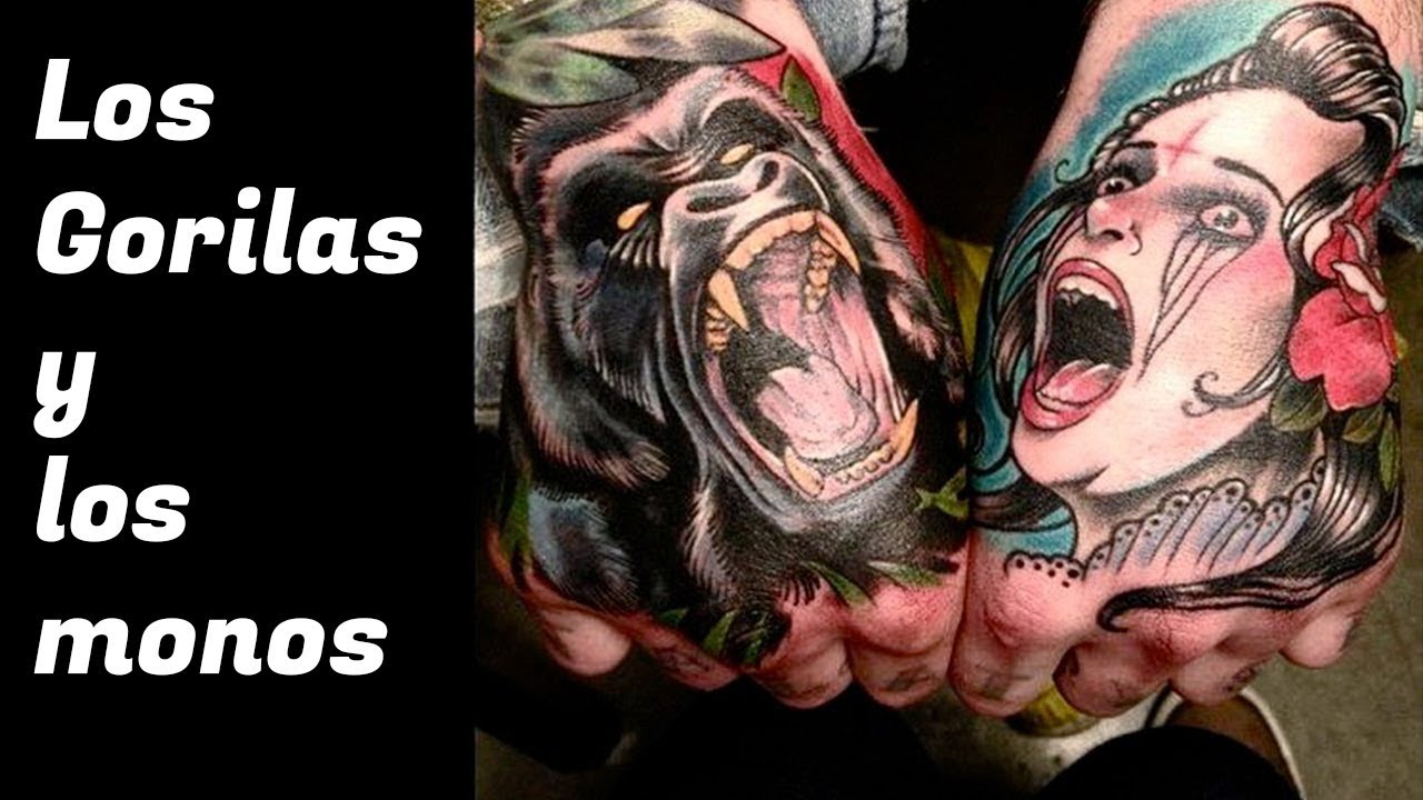 El significado de los gorilas y los monos en los tatuajes