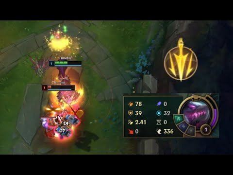 Warwick with new Lethal Tempo - 2.41 Attack Speed Lvl 1