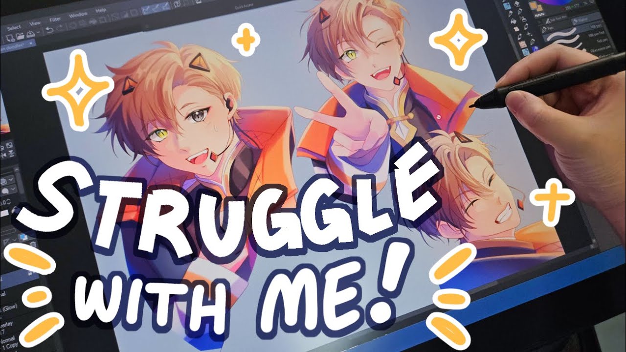 Struggle With Me! | Drawing on CSP!