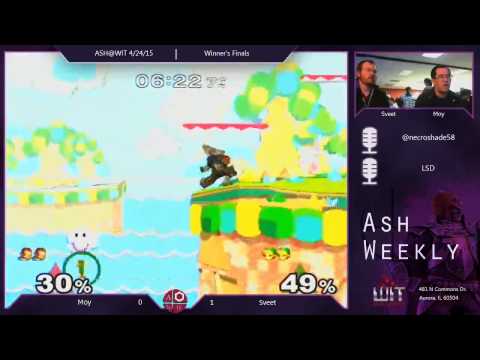 Melee Winner's Finals ASH@WIT 4/24/15 - Moy (Ganon) vs Sveet (Y. Link)