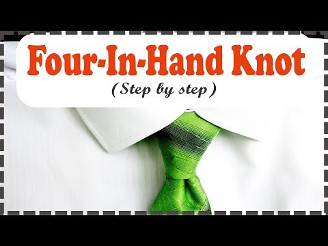 How to Tie a Tie : Four In Hand knot easy way step by step