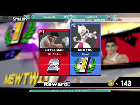 SOS25 WR3 - TG|Apachai~ (Little Mac) vs PoW!|Kami (Mewtwo)