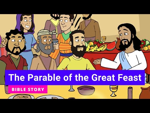 🟡 BIBLE stories for kids - The Parable of the Great Feast (Primary Y.A Q4 E9) 👉 #gracelink