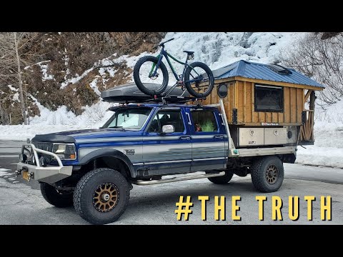 The Reality of Living in a Truck Camper #vanlife #asmr #wintercamping