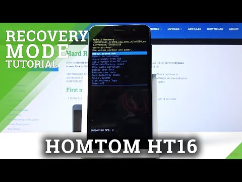 How to Enter Recovery Mode in HOMTOM HT16 – Recovery Options