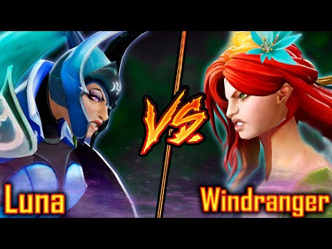 Dota 2 Luna VS Windranger | 7.29d DOTA 2 Battle Patch 7.30