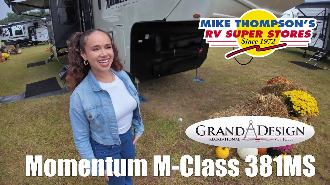 A photo of this 2026 Grand Design Momentum M-Class 381MS