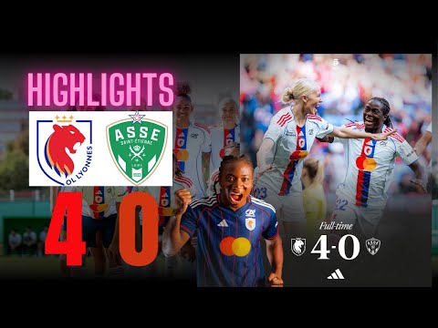 OL LYONNES (4) écrase ST ETIENNE  (0). Un derbit a sens unique. Résumé Complet