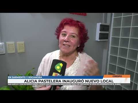 Crespo - Alicia pastelera inauguró nuevo local en Sarmiento y Rocamora