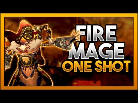 EPIC FIRE MAGE ONE SHOT! ~ ft. Clawwz : World Of Warcraft PvP patch 6.2.4