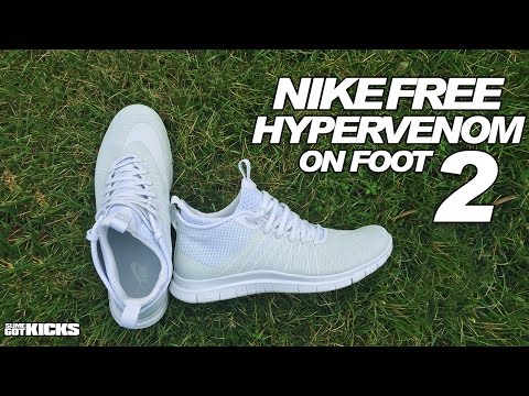 "Triple White" Nike Free Hypervenom 2 - On Foot Review [HD]
