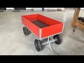 Creative Workshop Cart from STEEL and WOOD / Wagon For Firewood