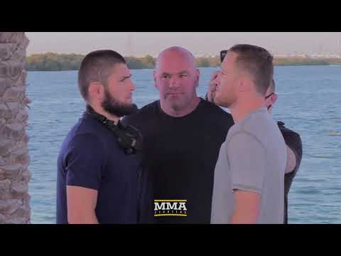 UFC 254: Khabib Nurmagomedov vs. Justin Gaethje Staredown - MMA Fighting
