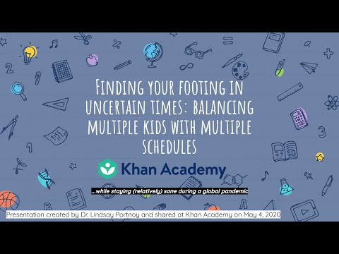 不確実な時代に自分の足元を見つける複数の子供と複数のスケジュールのバランスをとる (Finding your footing in uncertain times: Balancing multiple kids with multiple schedules)