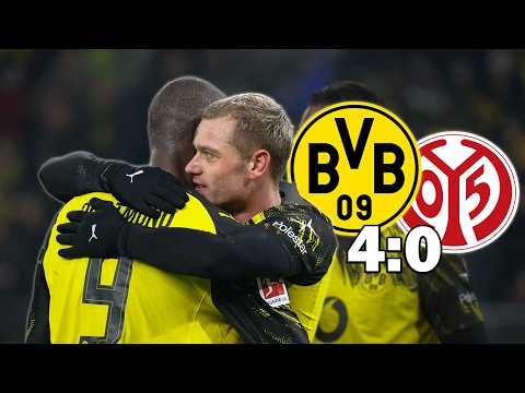 Borussia Dortmund dominates Mainz: Ryerson Masterclass (4:0) Quick summary