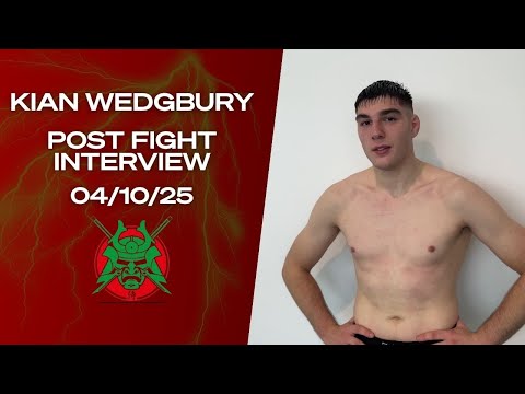 Kian Wedgbury | Post-Fight Interview | Samurai Fighting Championships 7