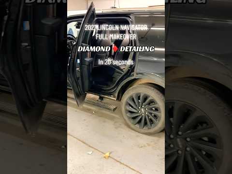 Thumbnail for From trashy to Classy in 20 seconds! 21 Lincoln Navigator is transformed nasty to classy #detailing by Lincoln Navigator
