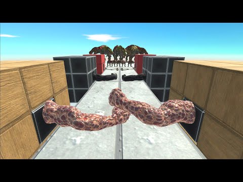 All Units to Through Giant Punches Road - Animal Revolt Battle Simulator