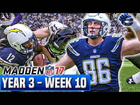Madden 17 Chargers Franchise Mode Year 3 - Week 10 vs Ravens | Ep.57