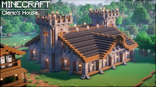 Minecraft | How to Build an Amazing Medieval Church for the Cleric | Medieval Village