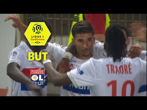 But Houssem AOUAR (73') / RC Strasbourg Alsace - Olympique Lyonnais (3-2)  (RCSA-OL)/ 2017-18