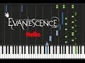 Evanescence - Hello (ORIGINAL MIDI + Synthesia ...