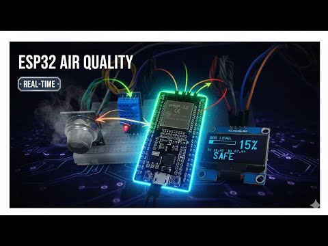 How to make an ESP32 Air Quality Monitor | Real-Time Gas, Temperature & Humidity | IoT project 🤯🤯