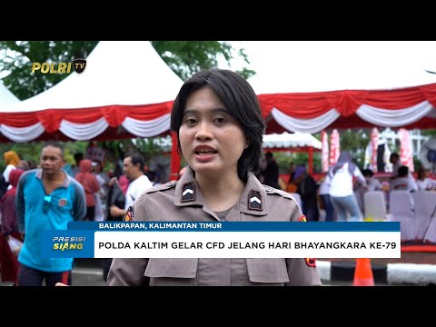 POLDA KALTIM GELAR CAR FREE DAY SAMBUT HARI BHAYANGKARA KE-79