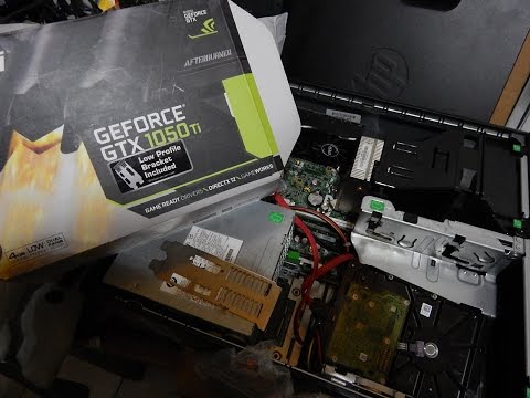 Instalando  MSI  GTX 1050 TI 4GB LP- Perfil Baixo - HP Z220 SFF - XEON E3 1280 V2 3,6GHZ /4GHZ