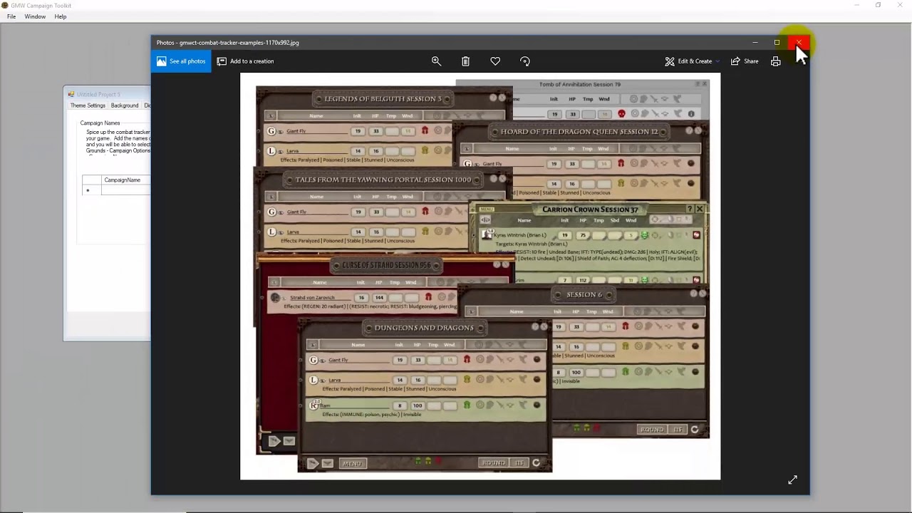 Customizing the Fantasy Grounds Combat Tracker with GMW Campaign Toolkit