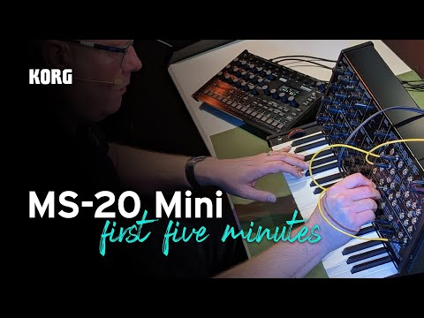 Unboxing the Korg MS-20 mini! - your first five minutes