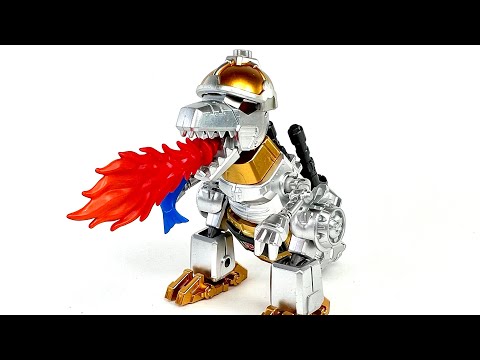 SECRET Chase Grimlock !!! Transformers Galaxy Version Series 02 Blokees Chefatron Review