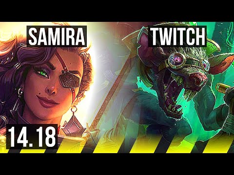 SAMIRA & Amumu vs TWITCH & Leona (ADC) | Quadra, Rank 8 Samira, 12/2/3 | EUW Challenger | 14.18