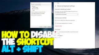 How To Disable Shortcut ALT + SHIFT | No More Language/Keyboard Layout Switching | Windows 10 | 2024