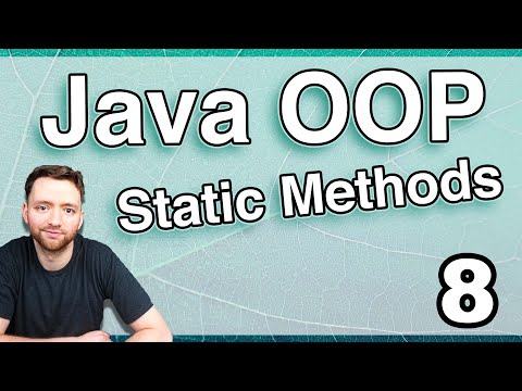 Creating Static Methods Java OOP 8