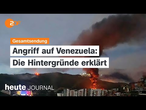 Video Thumbnail: heute journal vom 03.01.2026 USA greift Venezuela an, Armut und Flucht, Regimewechsel ungewiss