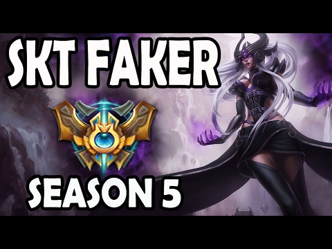 SKT T1 Faker Syndra vs Nidalee MID Ranked Challenger Korea