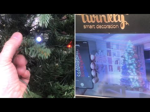 smart phone CONTROLLED CHRISTMAS TREE 🎄 “twinkly” evergreen classics