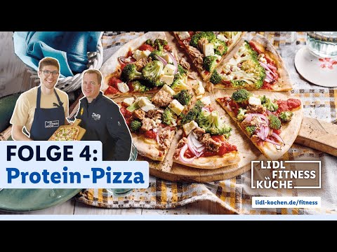 Protein-Pizza mit Thunfisch und Brokkoli mit Lukas Zerbe | Protein-Pizza Rezept | Lidl Fitnessküche